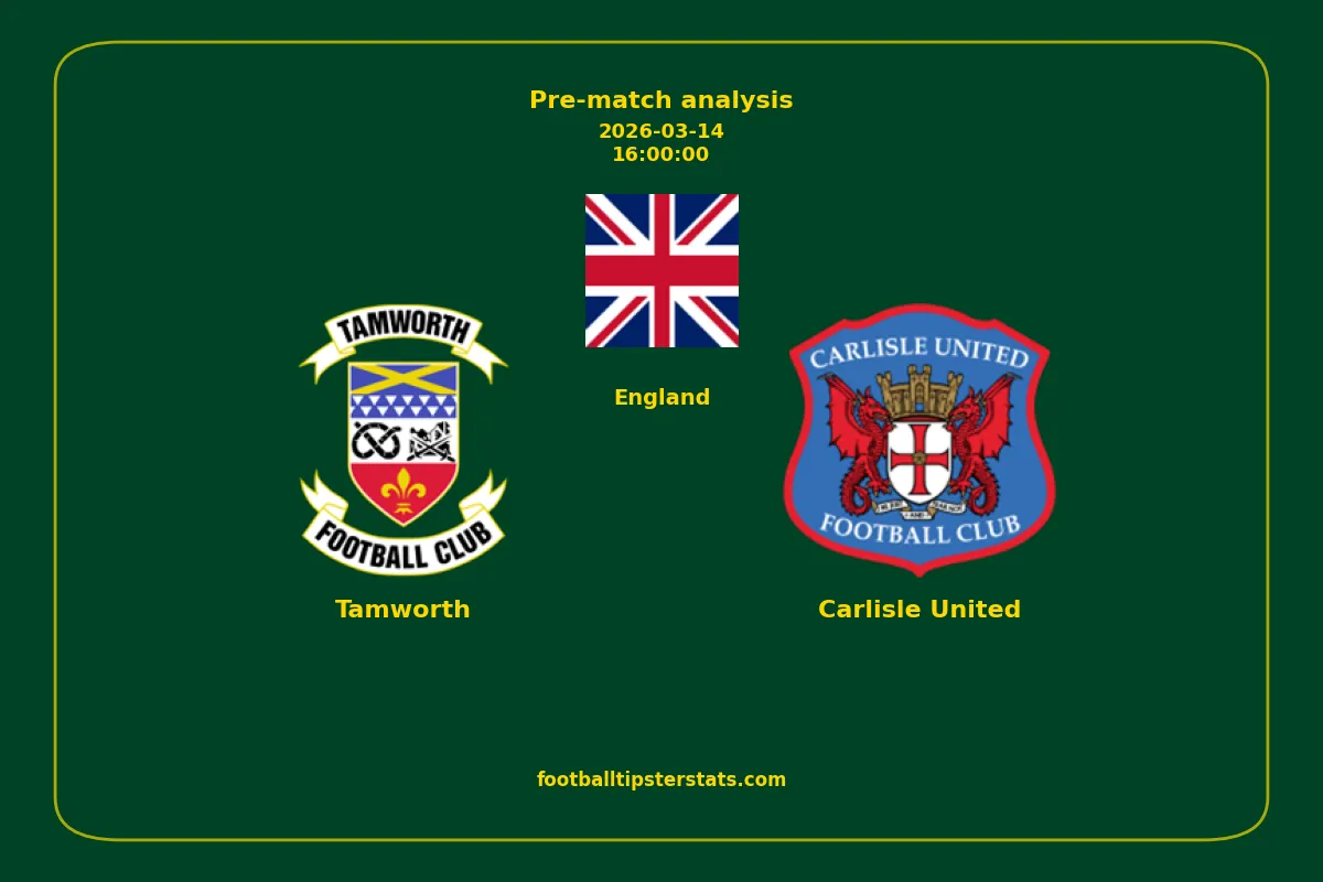 Pre-match analysis: Tamworth vs Carlisle United on 2026-03-14